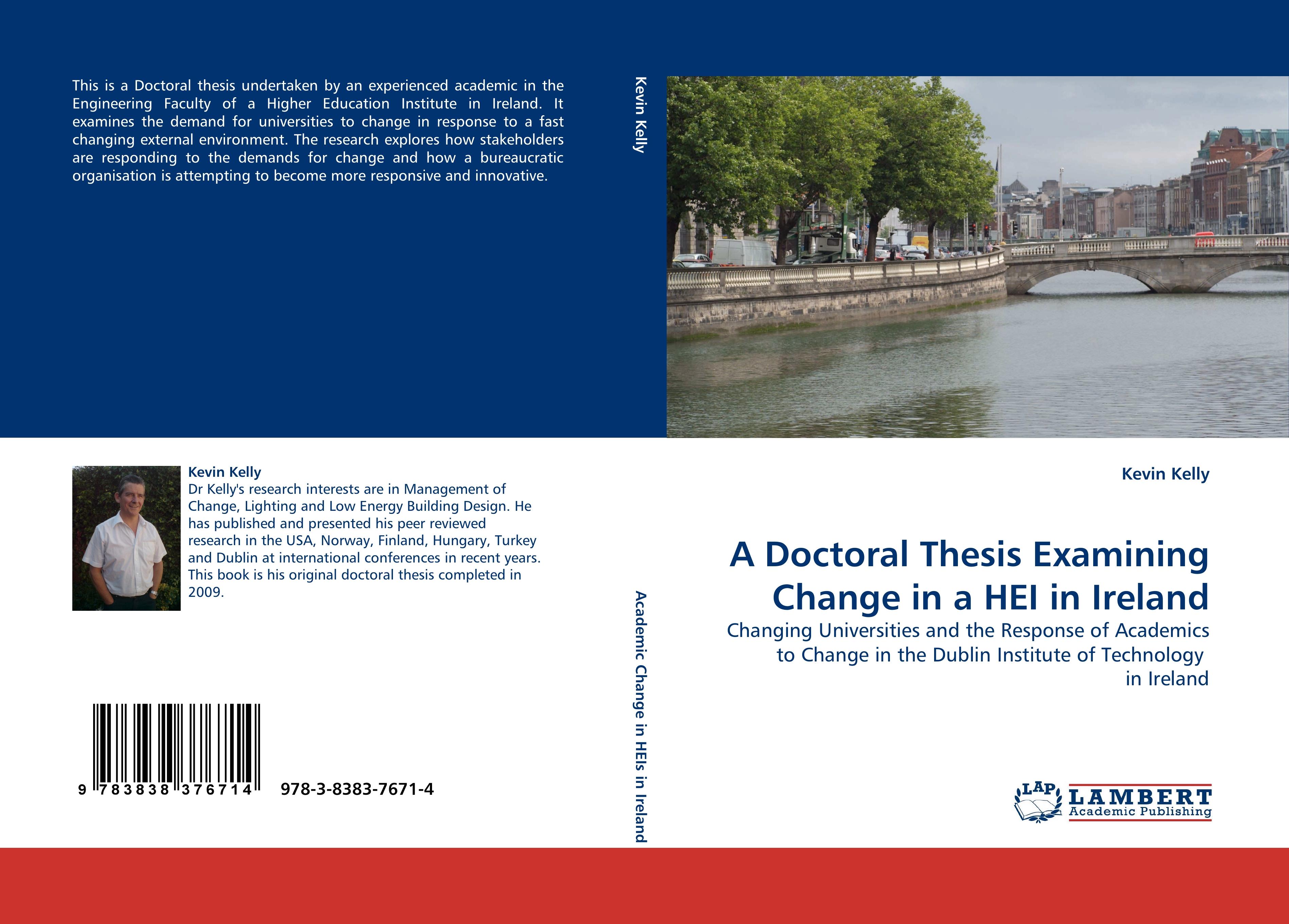 Vorderes Coverbild A Doctoral Thesis Examining Change in a HEI in Ireland