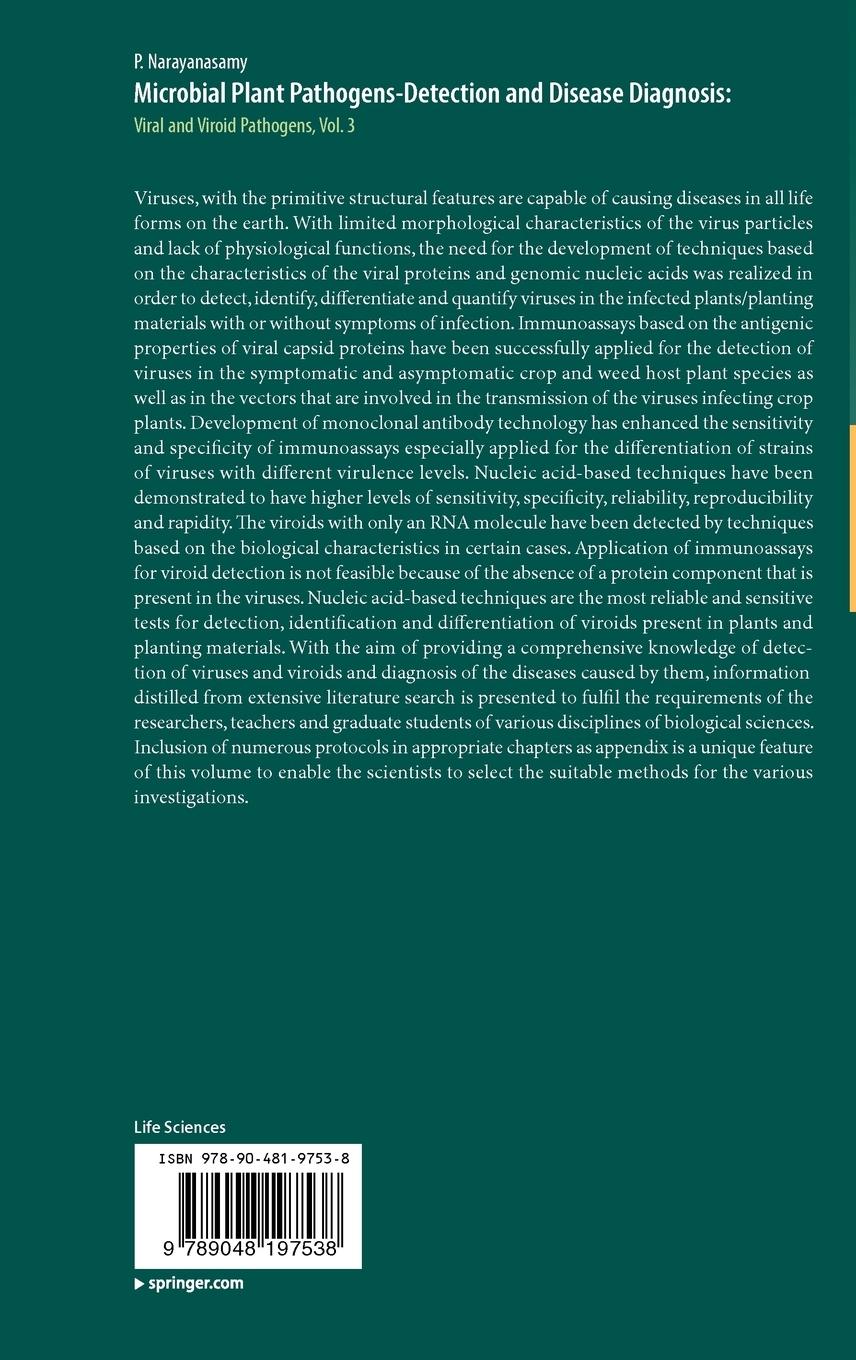 Rückseitencover Microbial Plant Pathogens-Detection and Disease Diagnosis