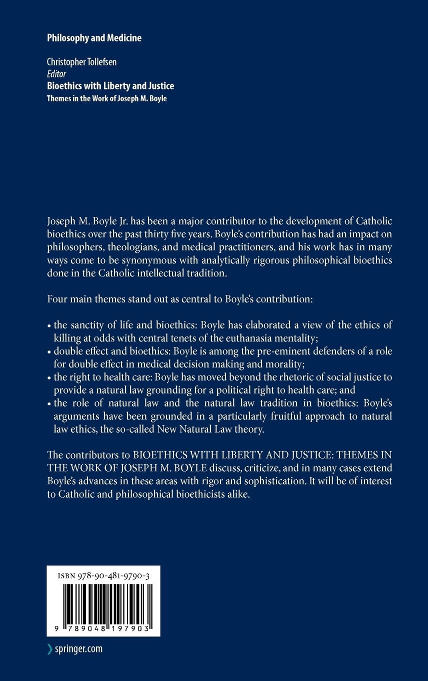 Rückseitencover Bioethics with Liberty and Justice