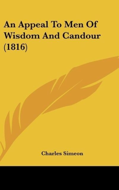 Vorderes Coverbild An Appeal To Men Of Wisdom And Candour (1816)