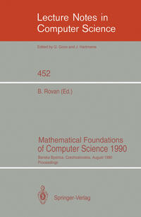 Vorderes Coverbild Mathematical Foundations of Computer Science 1990