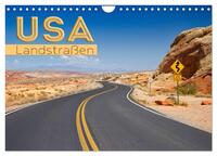 Vorderes Coverbild USA Landstraßen (Wandkalender 2025 DIN A4 quer), CALVENDO Monatskalender