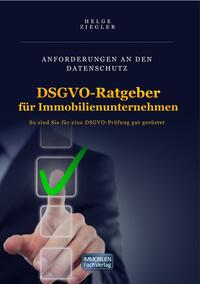 Vorderes Coverbild DSGVO-Ratgeber für Immobilienunternehmen