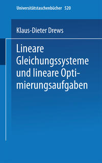 Vorderes Coverbild Lineare Gleichungssysteme und lineare Optimierungsaufgaben
