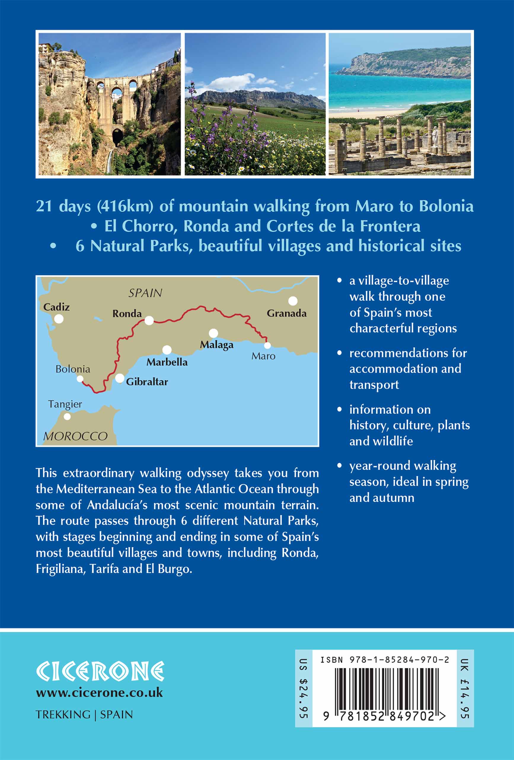 Rückseitencover The Andalucian Coast to Coast Walk
