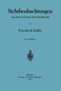 Vorderes Coverbild Sichtbeobachtungen vom meterologischen Standpunkt