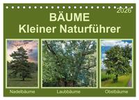 Vorderes Coverbild Bäume Kleiner Naturführer (Tischkalender 2026 DIN A5 quer), CALVENDO Monatskalender