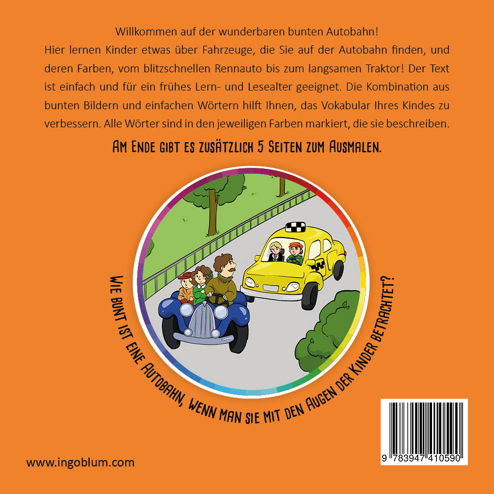 Rückseitencover Unsere wunderbare bunte Autobahn