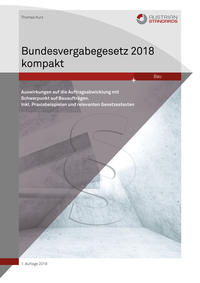 Vorderes Coverbild Bundesvergabegesetz 2018 kompakt