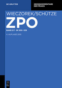 Vorderes Coverbild Zivilprozessordnung und Nebengesetze / §§ 300-329