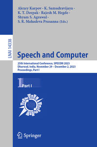 Vorderes Coverbild Speech and Computer
