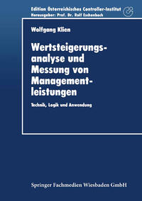 Vorderes Coverbild Wertsteigerungsanalyse und Messung von Managementleistungen