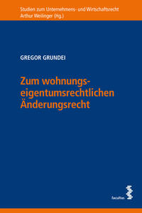 Vorderes Coverbild Zum wohnungseigentumsrechtlichen Änderungsrecht