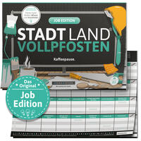 Vorderes Coverbild DENKRIESEN - STADT LAND VOLLPFOSTEN® - JOB EDITION "Kaffeepause." - A4