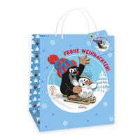 Vorderes Coverbild Trötsch Der kleine Maulwurf 3D-Geschenktasche Weihnachten groß