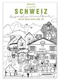 Vorderes Coverbild Mein Schweiz Ausmalwimmelbuch