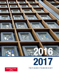 Vorderes Coverbild Tätigkeitsbericht 2016/2017