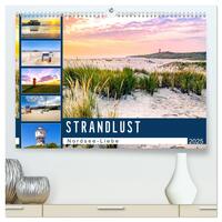 Vorderes Coverbild Strandlust Nordsee-Liebe (hochwertiger Premium Wandkalender 2025 DIN A2 quer), Kunstdruck in Hochglanz
