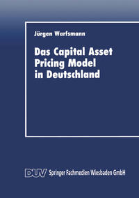 Vorderes Coverbild Das Capital Asset Pricing Model in Deutschland