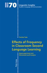 Vorderes Coverbild Effects of Frequency in Classroom Second Language Learning