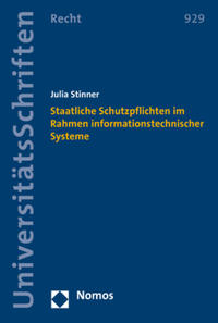 Vorderes Coverbild Staatliche Schutzpflichten im Rahmen informationstechnischer Systeme