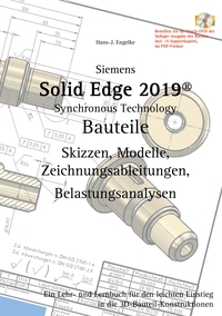 Vorderes Coverbild Solid Edge 2019 Bauteile