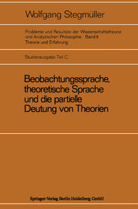 Vorderes Coverbild Beobachtungssprache, theoretische Sprache und die partielle Deutung von Theorien