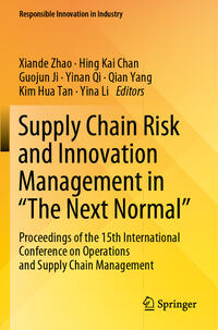 Vorderes Coverbild Supply Chain Risk and Innovation Management in “The Next Normal”