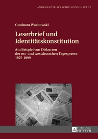 Vorderes Coverbild Leserbrief und Identitätskonstitution