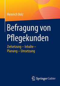 Vorderes Coverbild Befragung von Pflegekunden