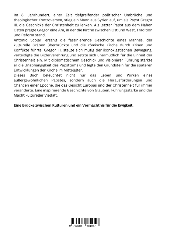 Rückseitencover Gregor III.: Der syrische Papst