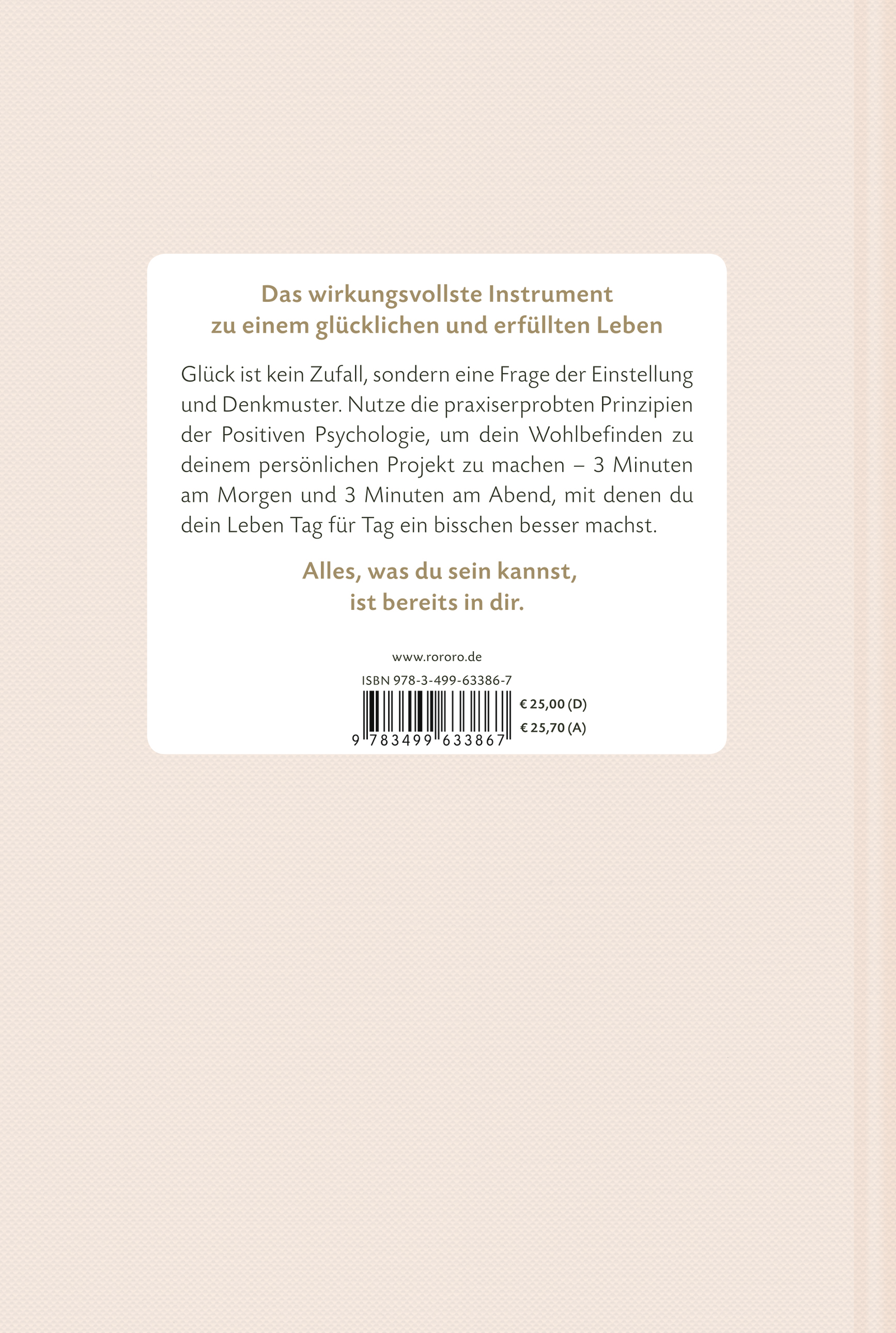 Rückseitencover Das 6-Minuten-Tagebuch (granat)