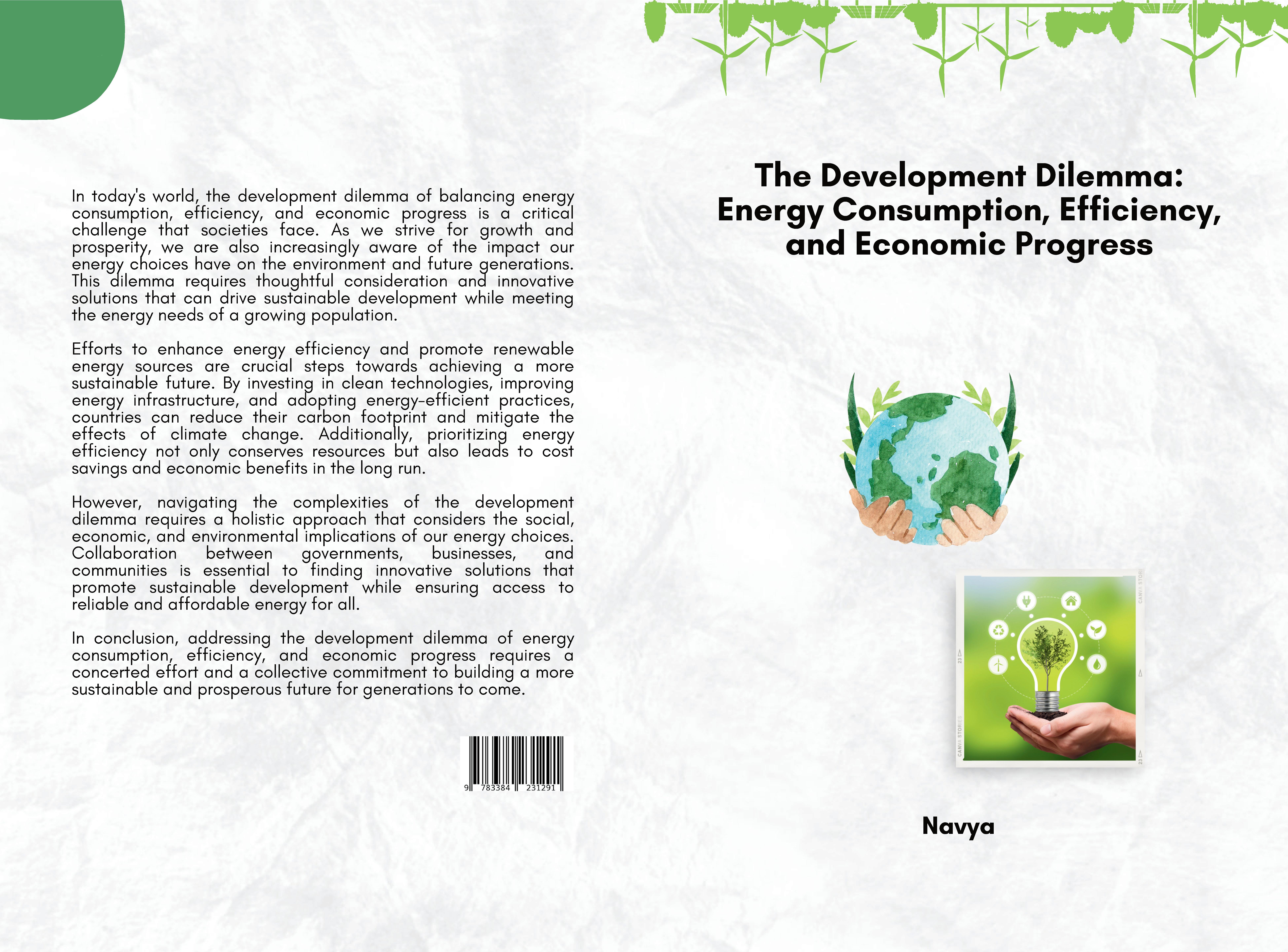 Gesamtes Coverbild The Development Dilemma: Energy Consumption, Efficiency, and Economic Progress