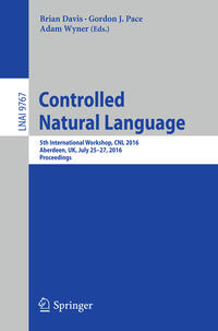 Vorderes Coverbild Controlled Natural Language