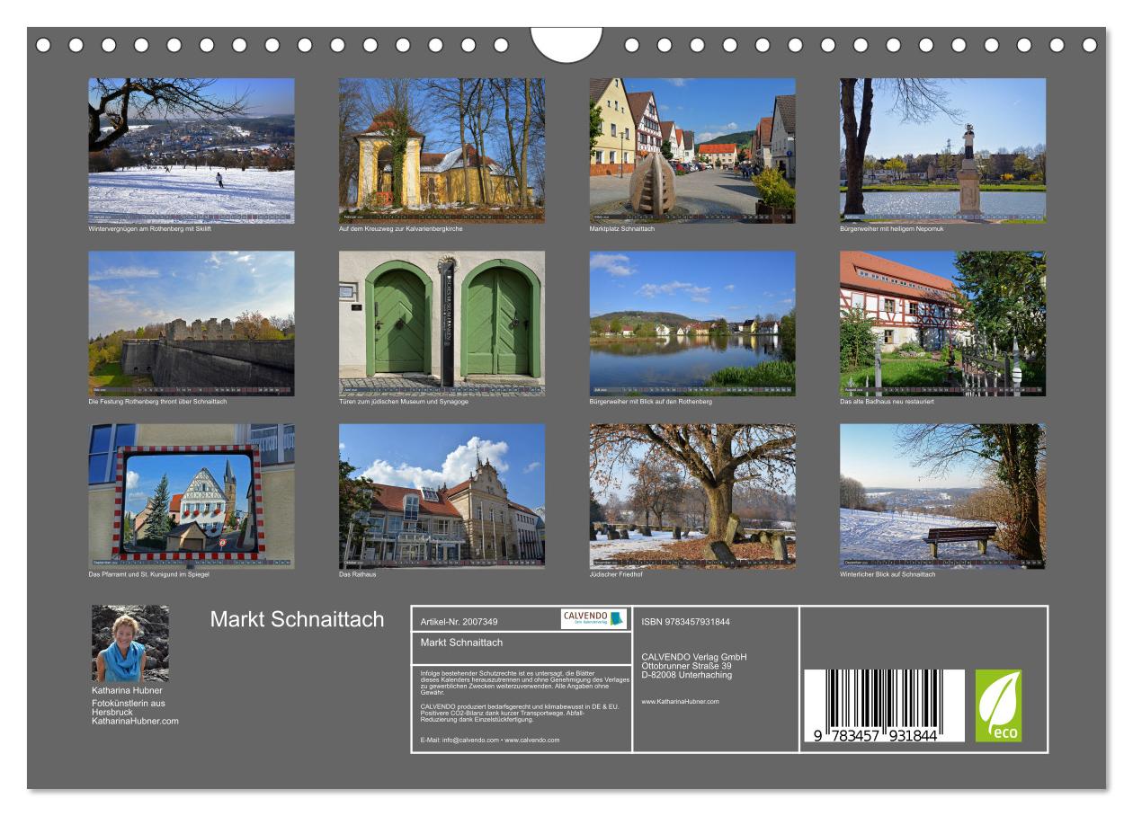 Beispielinhalt (Bild) Markt Schnaittach (Wandkalender 2026 DIN A4 quer), CALVENDO Monatskalender