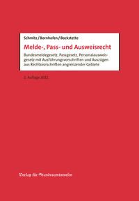 Vorderes Coverbild Melde-, Pass- und Ausweisrecht