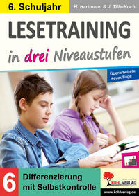 Vorderes Coverbild Lesetraining in drei Niveaustufen / Klasse 6