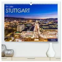 Vorderes Coverbild Ein Jahr STUTTGART (hochwertiger Premium Wandkalender 2025 DIN A2 quer), Kunstdruck in Hochglanz