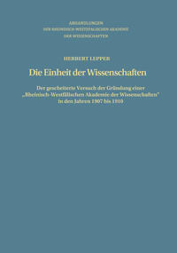 Vorderes Coverbild Die Einheit der Wissenschaften