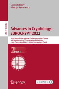 Vorderes Coverbild Advances in Cryptology – EUROCRYPT 2023