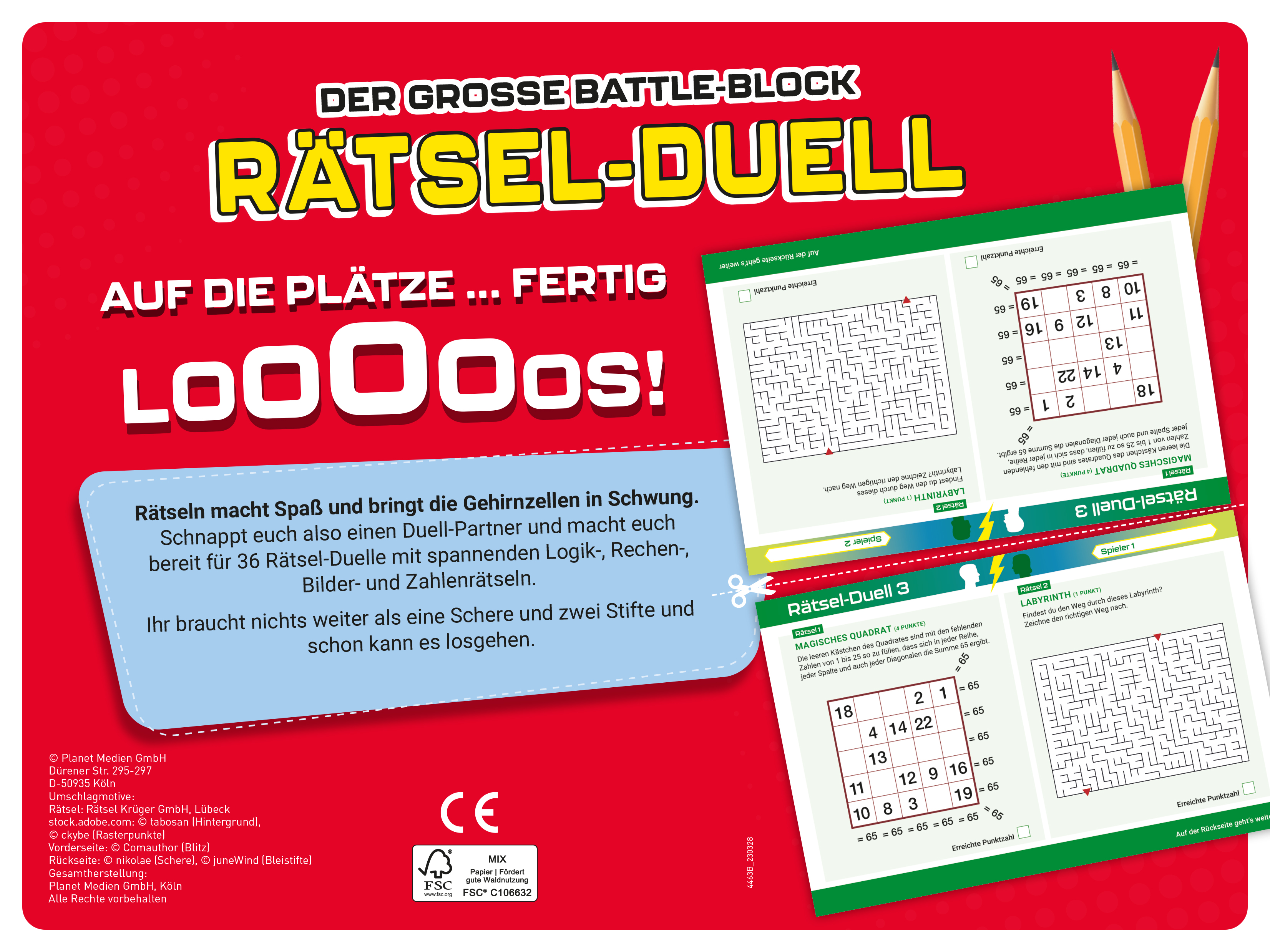 Rückseitencover Der große Battle-Block Rätsel-Duell