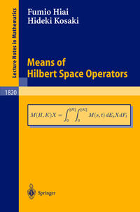 Vorderes Coverbild Means of Hilbert Space Operators