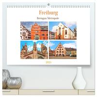 Vorderes Coverbild Freiburg - Breisgau Metropole (hochwertiger Premium Wandkalender 2025 DIN A2 quer), Kunstdruck in Hochglanz