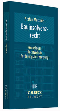 Vorderes Coverbild Bauinsolvenzrecht