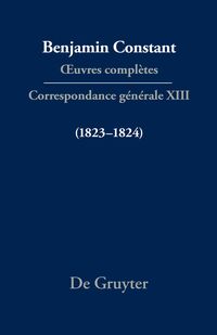 Vorderes Coverbild Correspondance générale 1823–1824