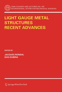 Vorderes Coverbild Light Gauge Metal Structures Recent Advances