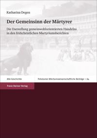 Vorderes Coverbild Der Gemeinsinn der Märtyrer