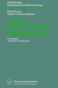 Vorderes Coverbild Lineare und nichtlineare Anreizsysteme