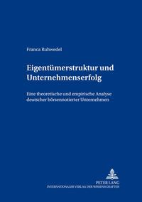 Vorderes Coverbild Eigentümerstruktur und Unternehmenserfolg
