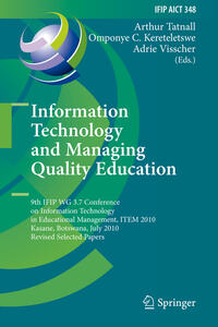 Vorderes Coverbild Information Technology and Managing Quality Education